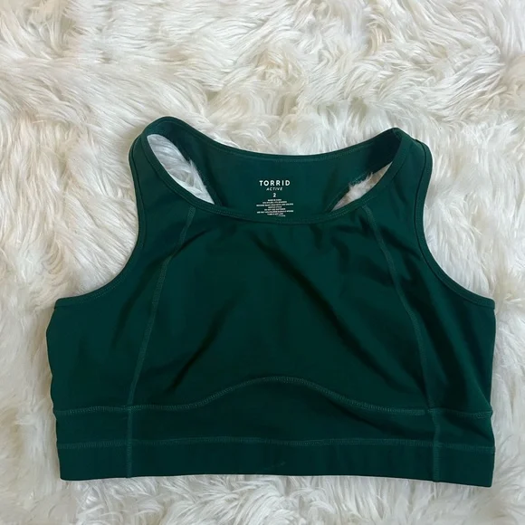 Torrid Tru Low-Impact Women's Green Sports Bra - Picture 6 of 9